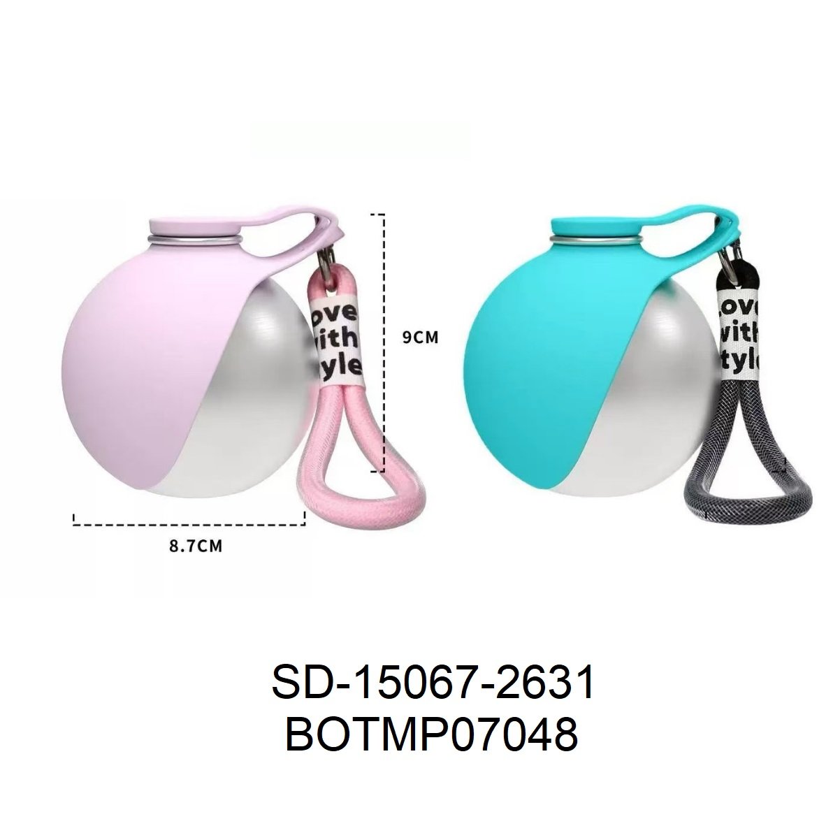BOTELLA METAL+SILICONA 15067-2631 BOTMP07048-48