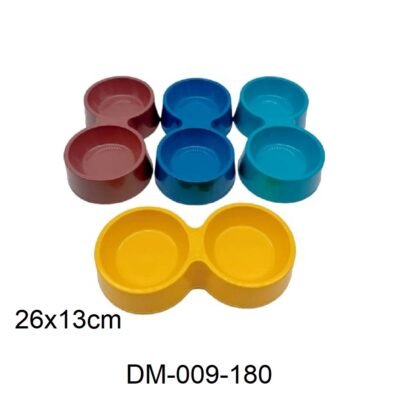 COMEDERO DOBLE 26X13CM DM-009-180